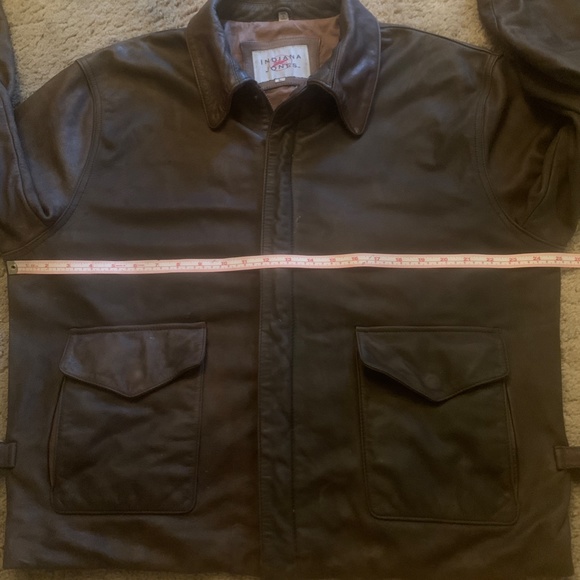 Sold : Indiana Jones Leather Jacket Authentic Large Bomber - Picture 10 of 13